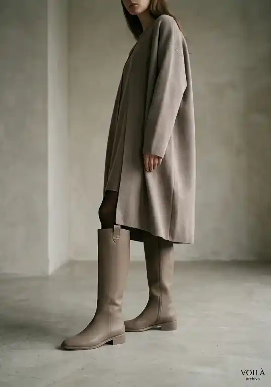 Botas altas sofisticadas cuero vegano